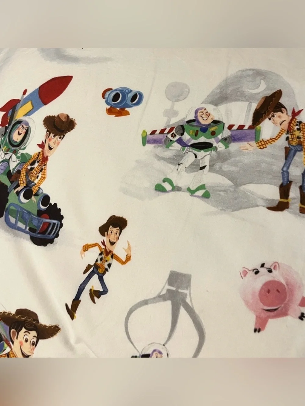 Pottery Barn Kids Toy Story Full Sheet Set Organic Cotton Excellent Condition